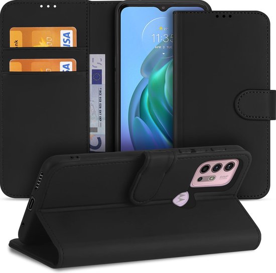 Azuri Walletcase - Zwart - Voor Motorola Moto G10/g30