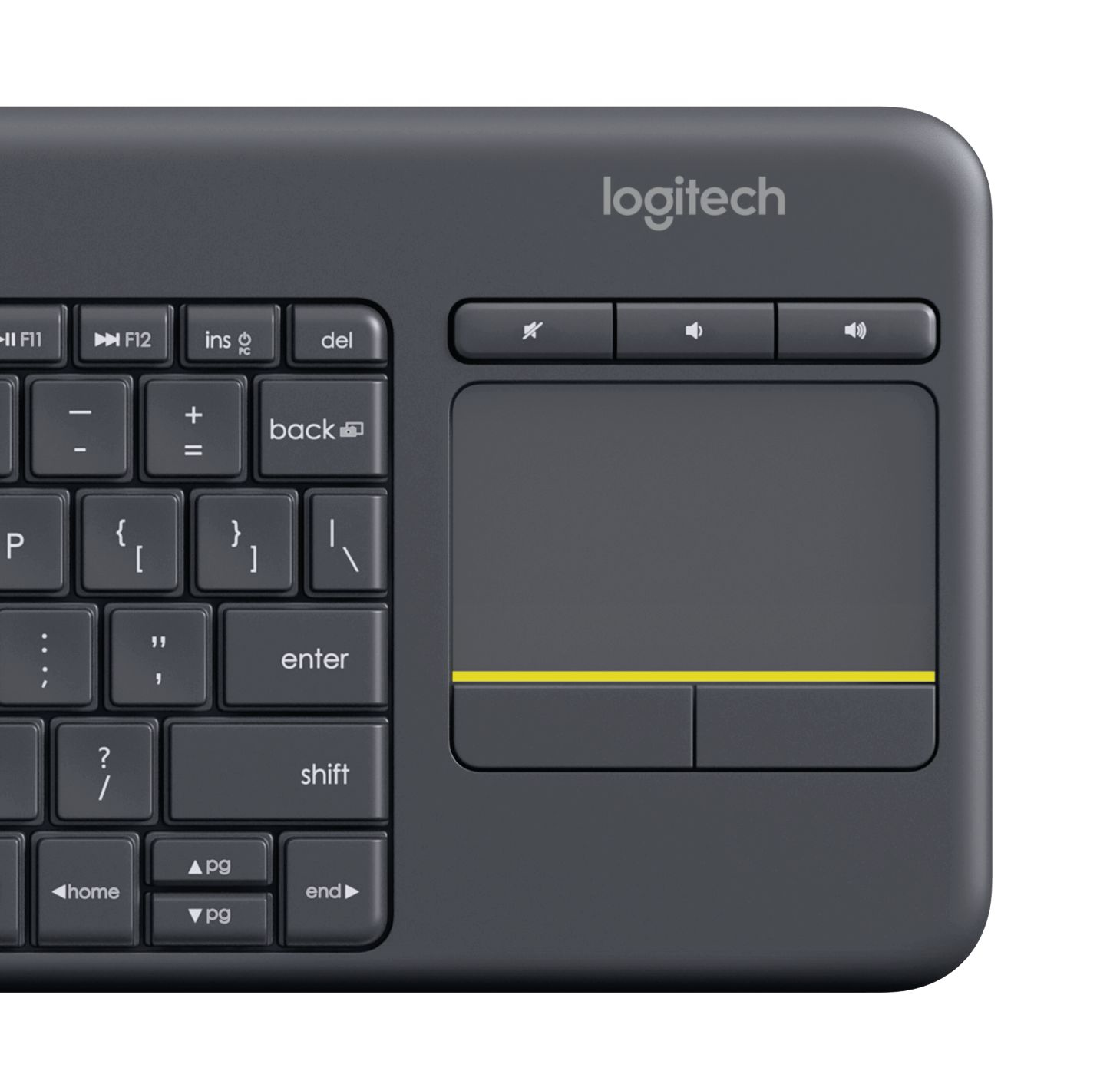 Logitech wireless touch keyboard k400 bl