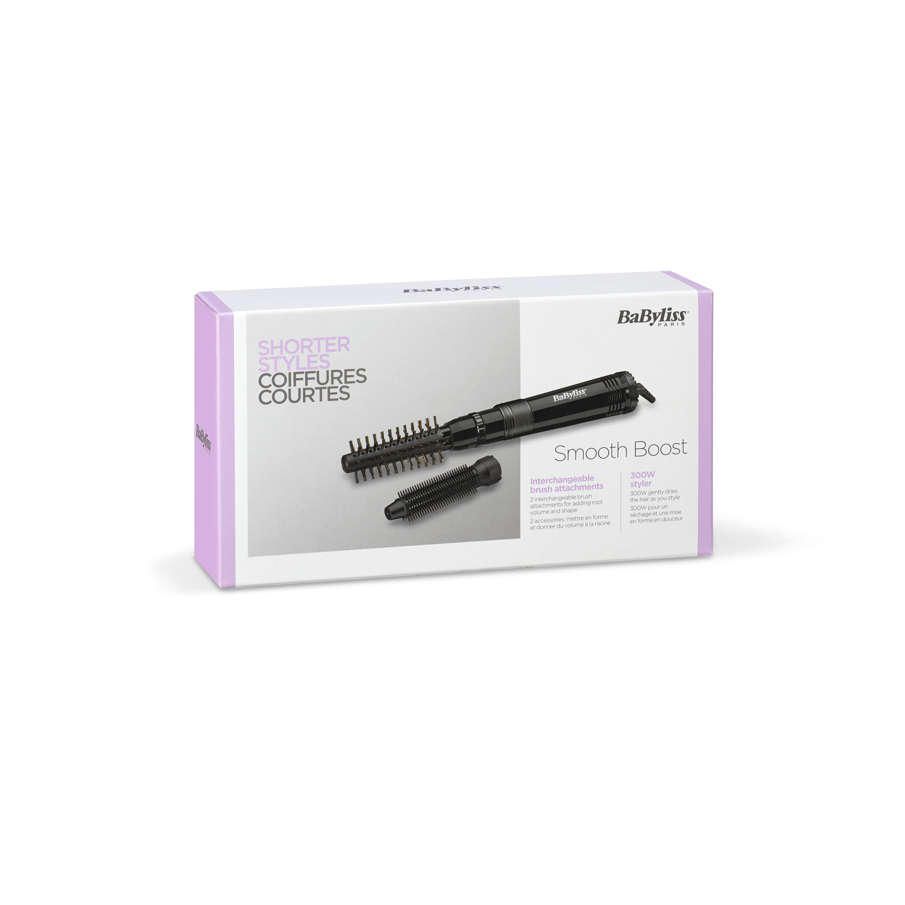 BaByliss Smooth Boost Heteluchtborstel Warm Zwart 300 W 1,8 m