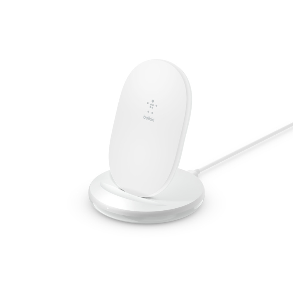 BELKIN WIRELESS CHARGING STAND WHITE & PSU 15W