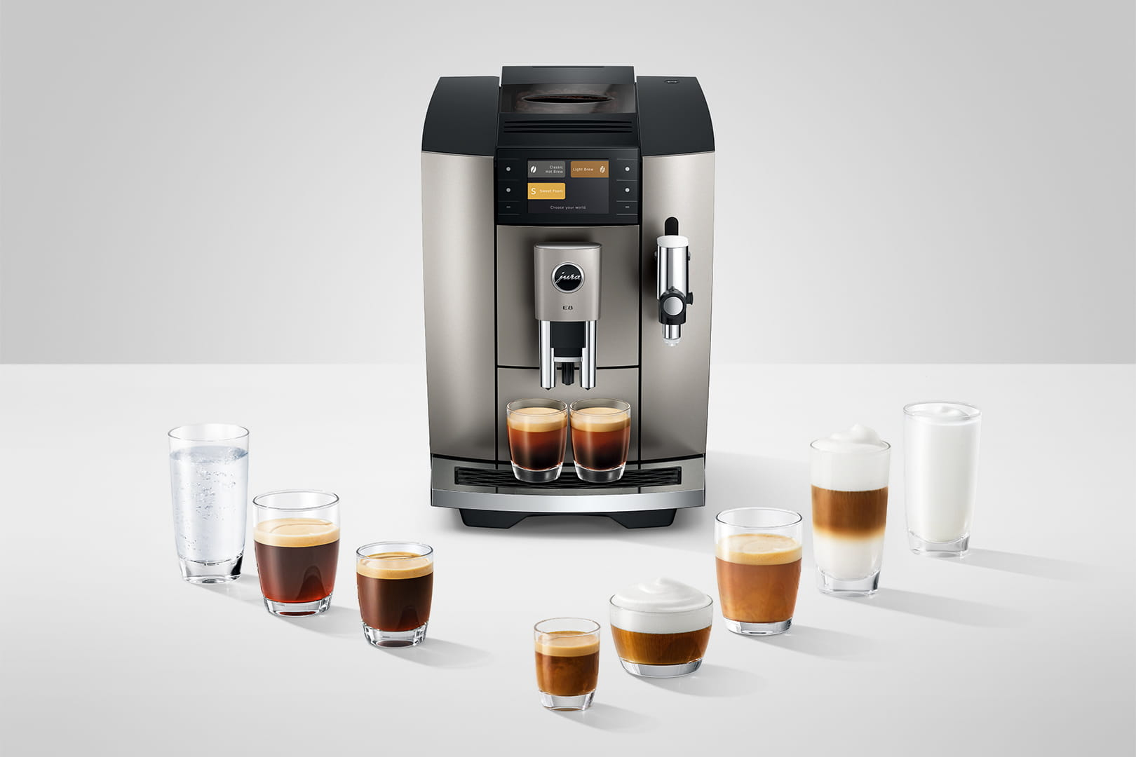 Jura E8 MIDNIGHT SILVER 15712
