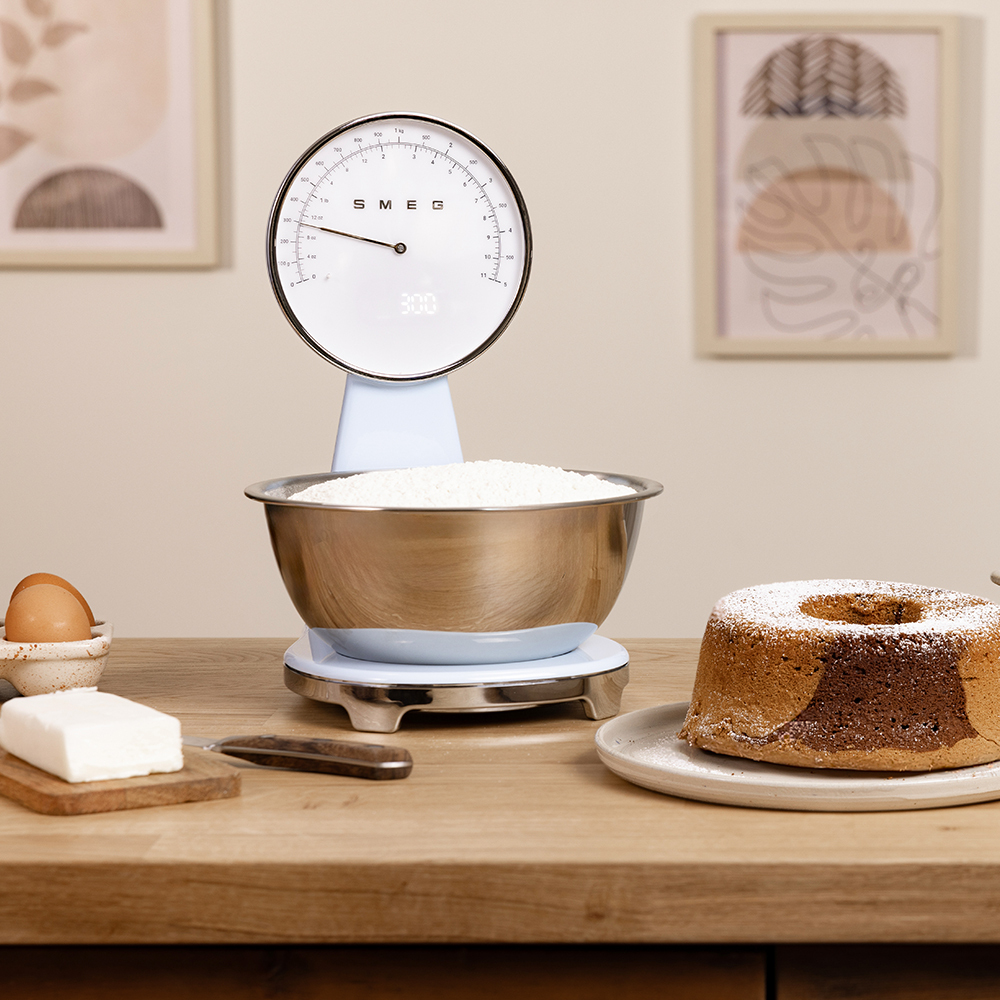 Keukenweegschaal SMEG KSF01PBWW / pastelblauw
