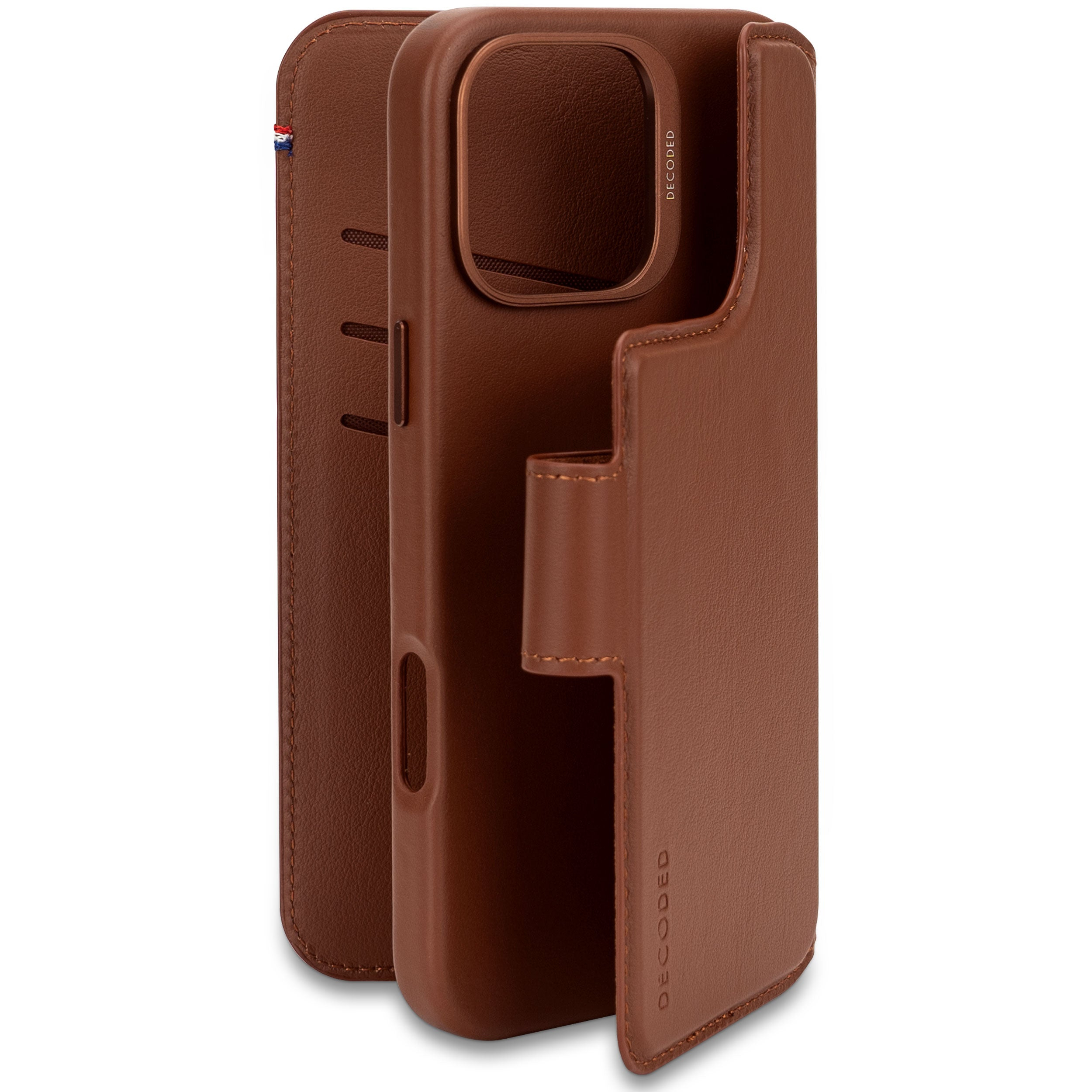 Decoded Leather Detachable Wallet Apple iPhone 16 Pro Max Tan