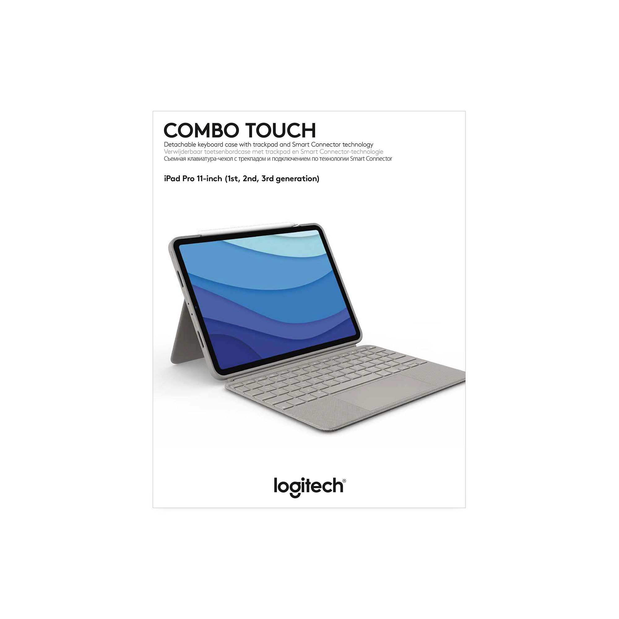 Logitech Combo Touch for iPad Pro 11-inch (1st 2nd and 3rd generation) - SAND -