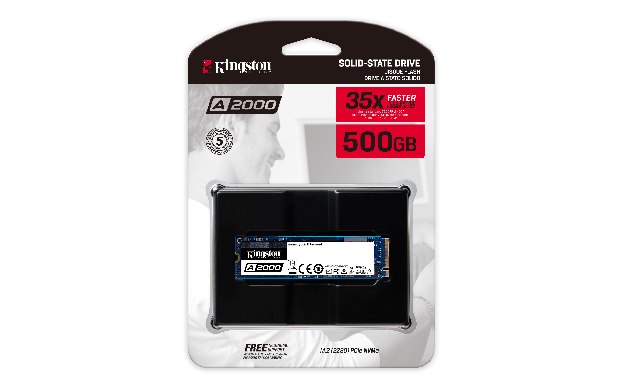 SSD Intern KINGSTON A2000 500GB NVMe SSD 2280 M.2
