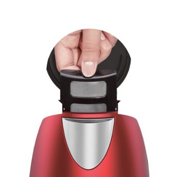 Moulinex BY550510 bouilloire 1,7 L 2400 W Noir, Rouge