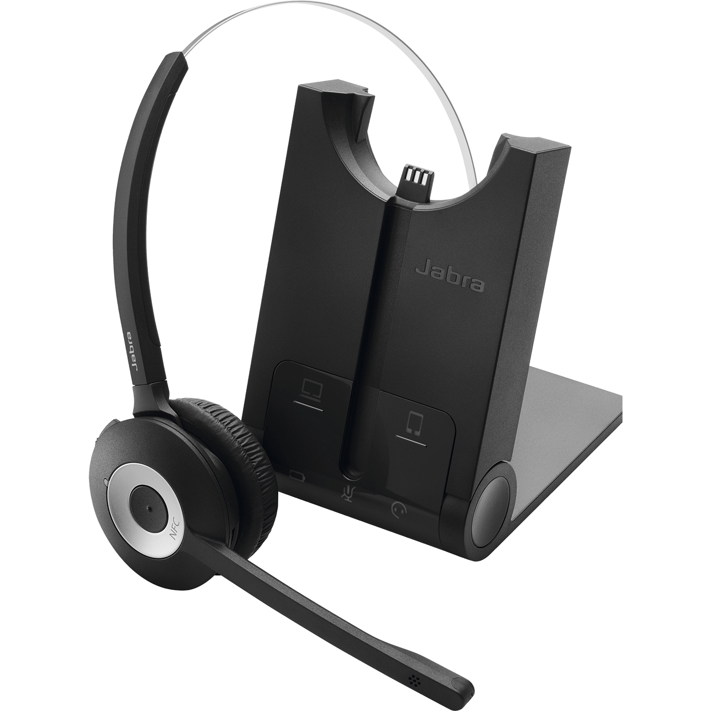 Jabra 935-15-503-201 hoofdtelefoon/headset Draadloos Neckband, oorhaak, Hoofdband Kantoor/callcenter Bluetooth Zwart