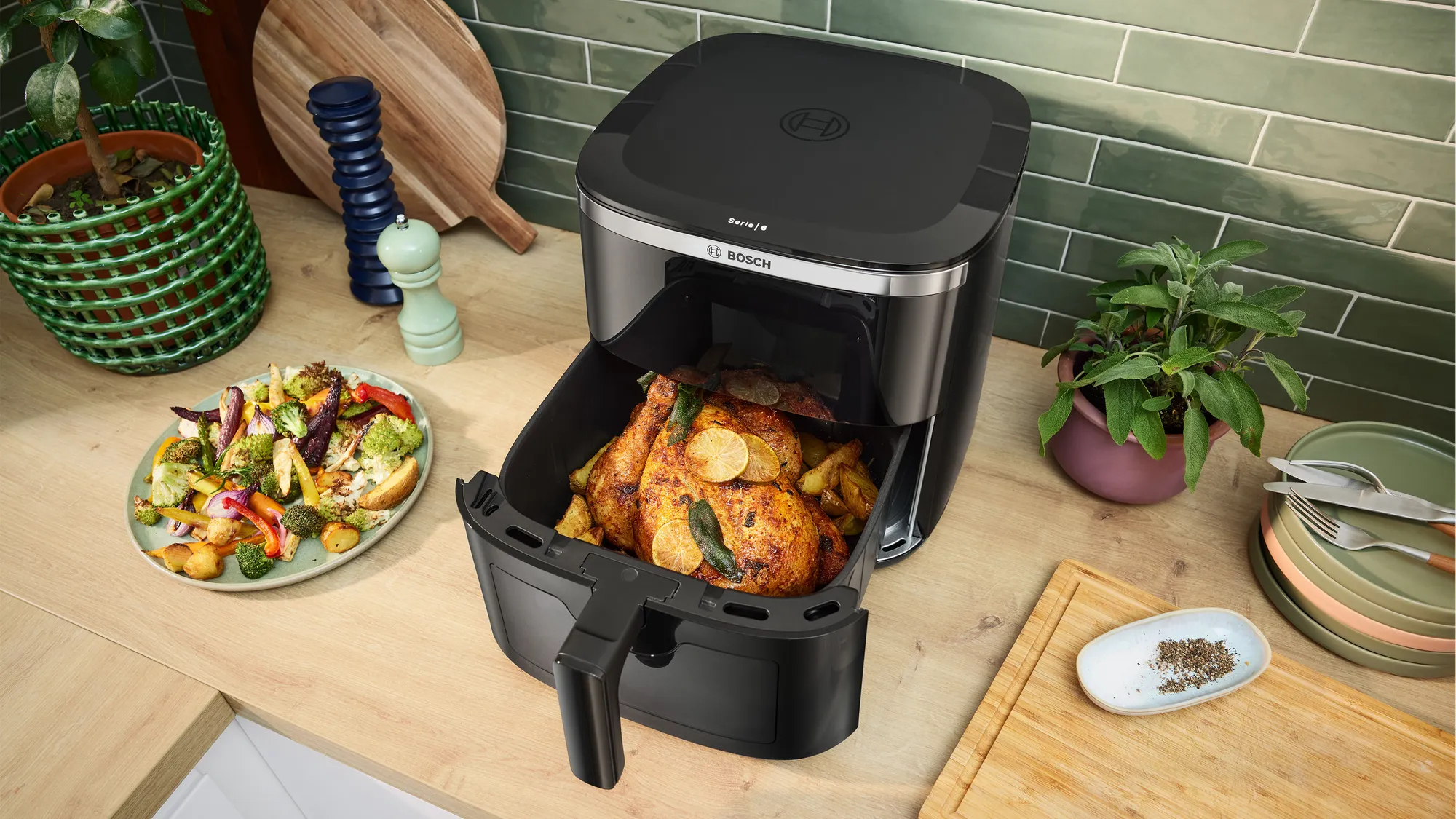 Heteluchtfriteuse BOSCH MAF671B1 Serie 6 / 7,2L / kijkvenster