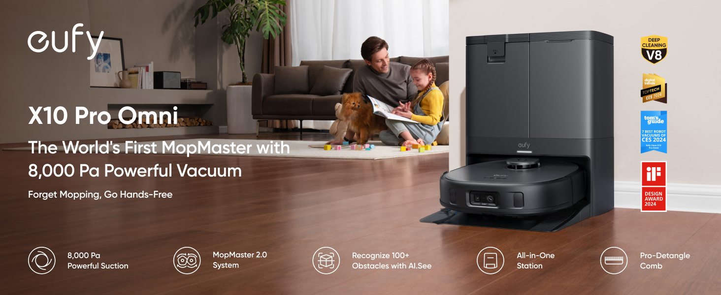 Robotstofzuiger EUFY T2351G11 X10 Pro Omni