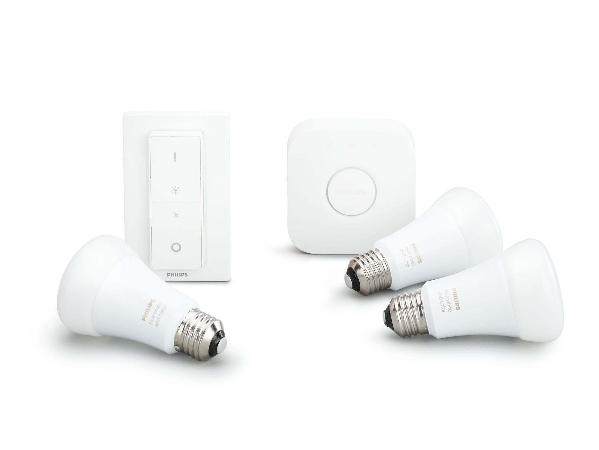 Starterkit PHILIPS HUE White Color Ambiance E27 x3 + Bridge + Dimmer