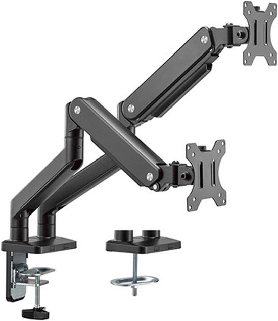 Monitorbeugel CAVUS gasveer 2 schermen