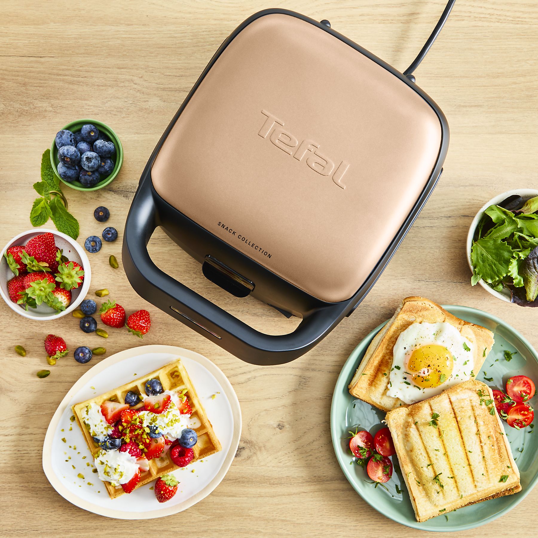 Croque & wafelijzer TEFAL SW863JF0 Snack Collection