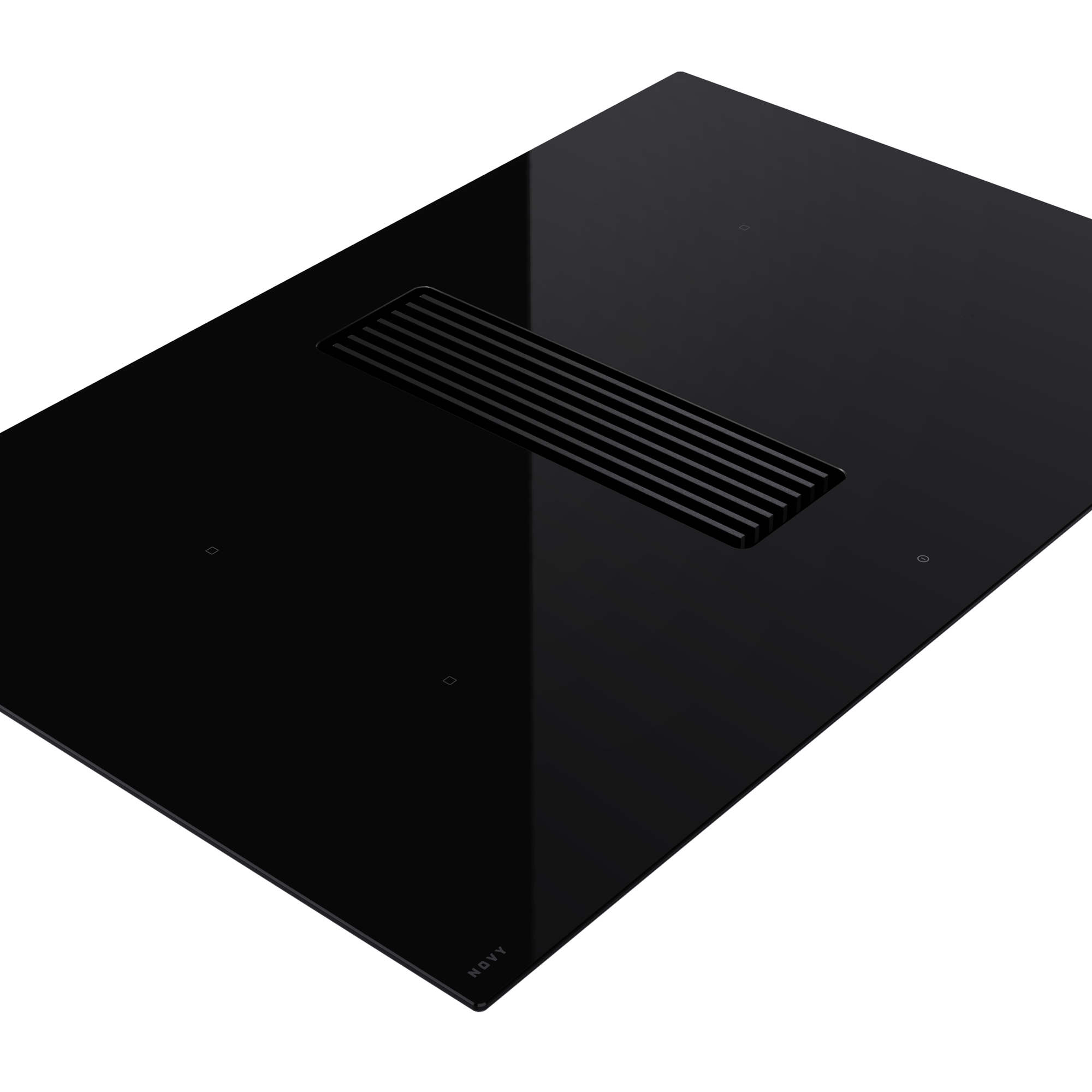 NOVY 1861 plaque Noir Intégré 80 cm Plaque avec zone à induction 4 zone(s)