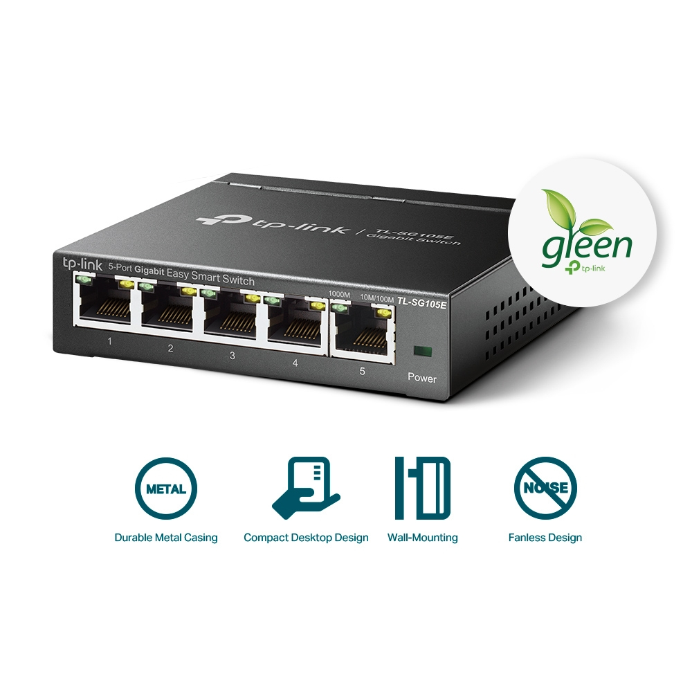 TP-LINK TL-SG105E 5P GB SMART SWITCH