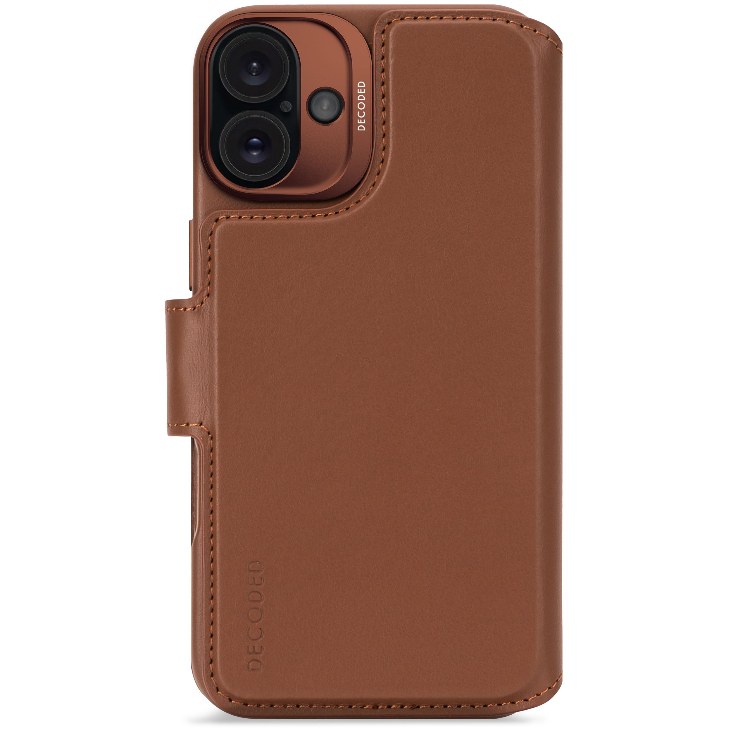 Decoded Leather Detachable Wallet Apple iPhone 16 Tan