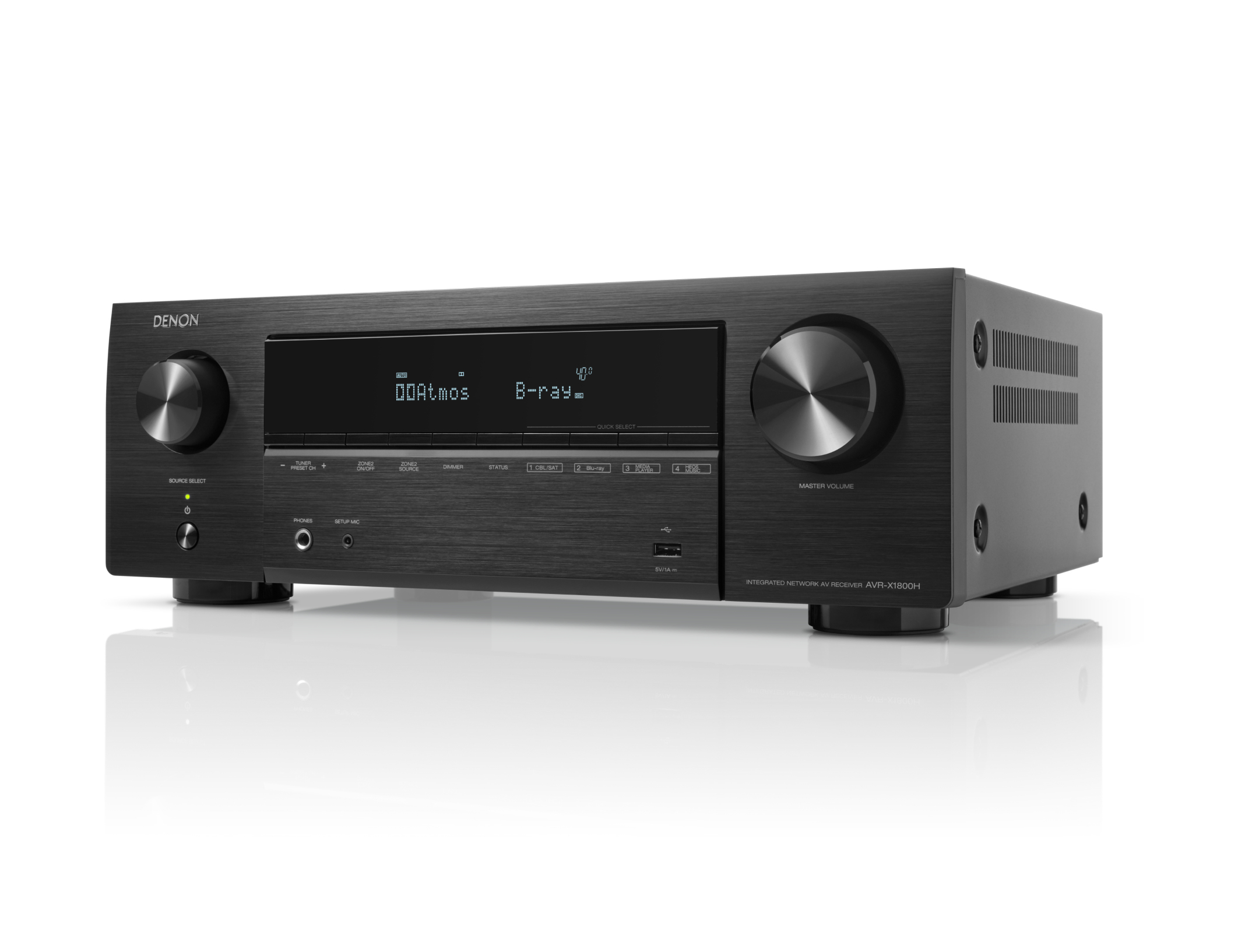 AV Receiver Denon AVR-X1800HDAB zwart