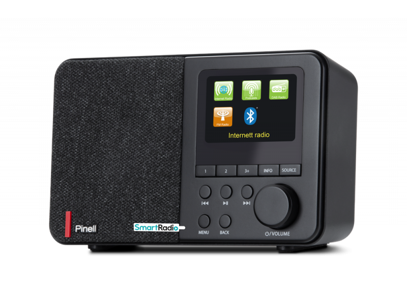 Internetradio PINELL Supersound 102W zwart