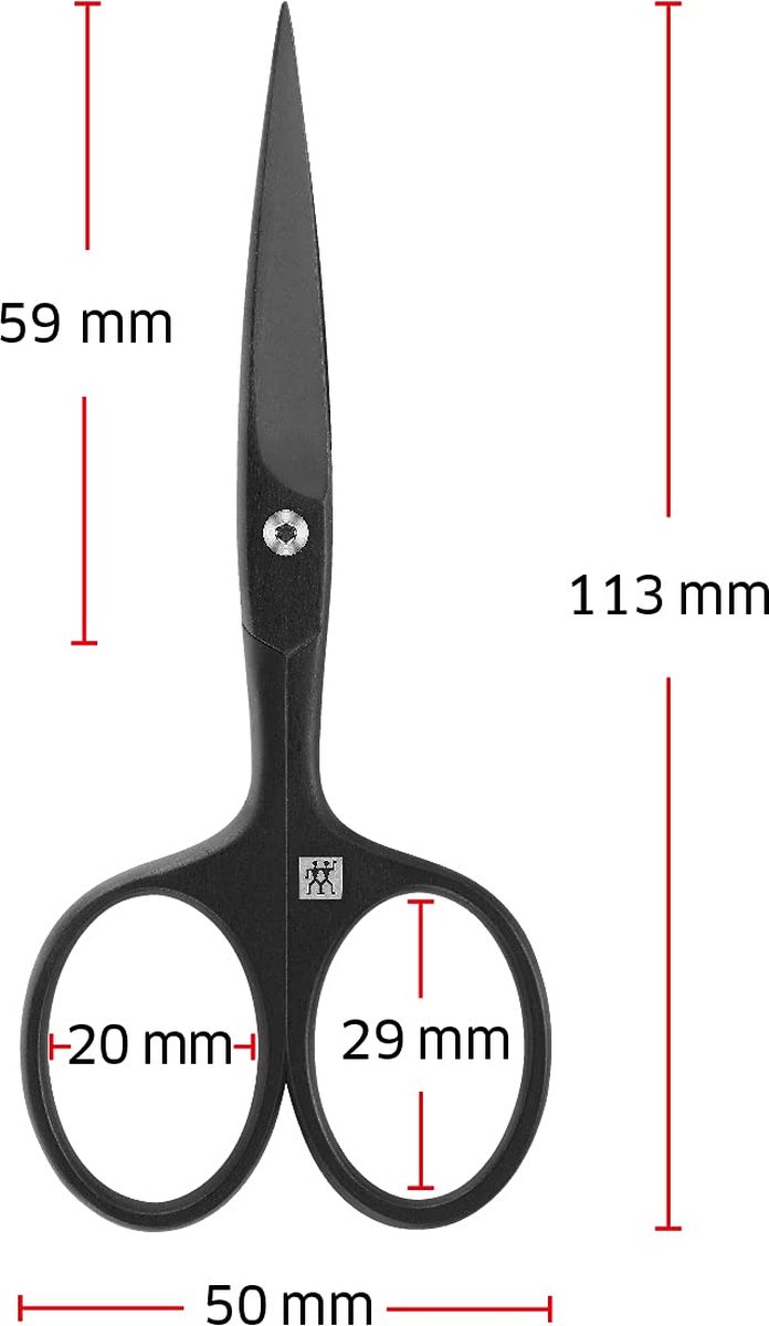 Baardschaar ZWILLING beauty 47203-401-0 / Matzwart