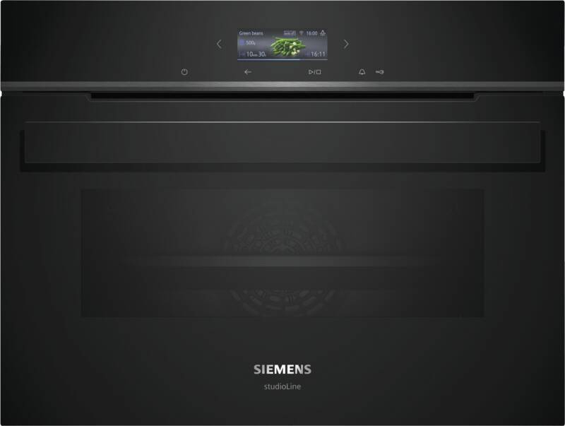 Siemens iQ700 CB974GKB1 four 47 L 2900 W Noir, Acier inoxydable