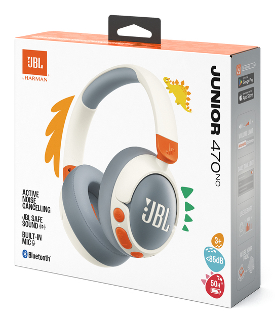 Hoofdtelefoon JBL JR470NC wit