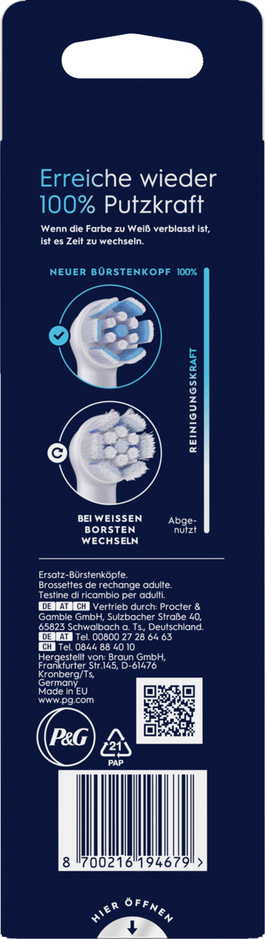 Opzetborstel ORAL-B 163174 iO / zachte reiniging / 6 stuks
