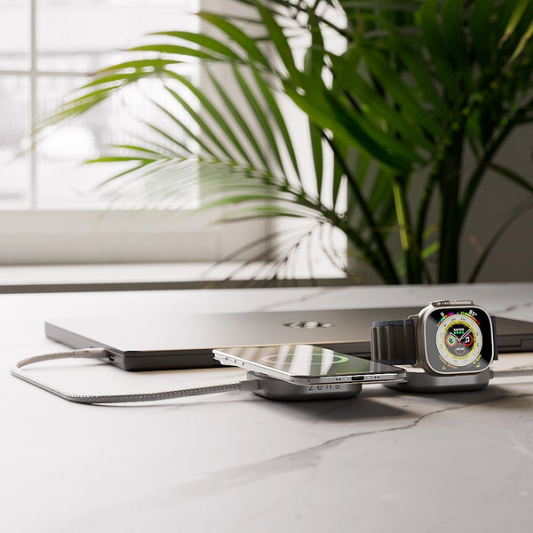ZENS Charging Cable USB-C > USB-C + Magsafe + Watch Pro 3 White
