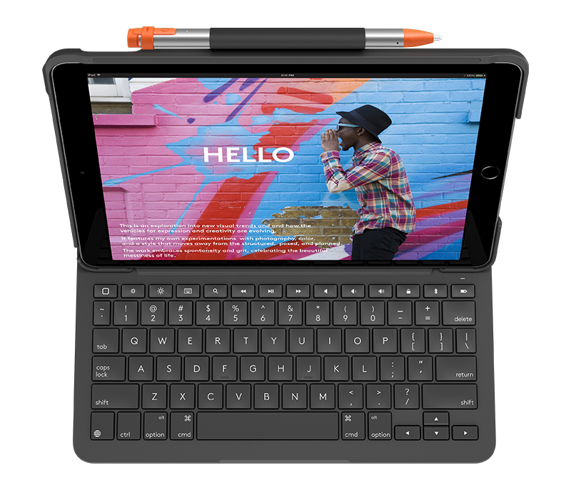 Keyboard LOGITECH SLIM Folio iPad 10.2 '19-21 Graphite