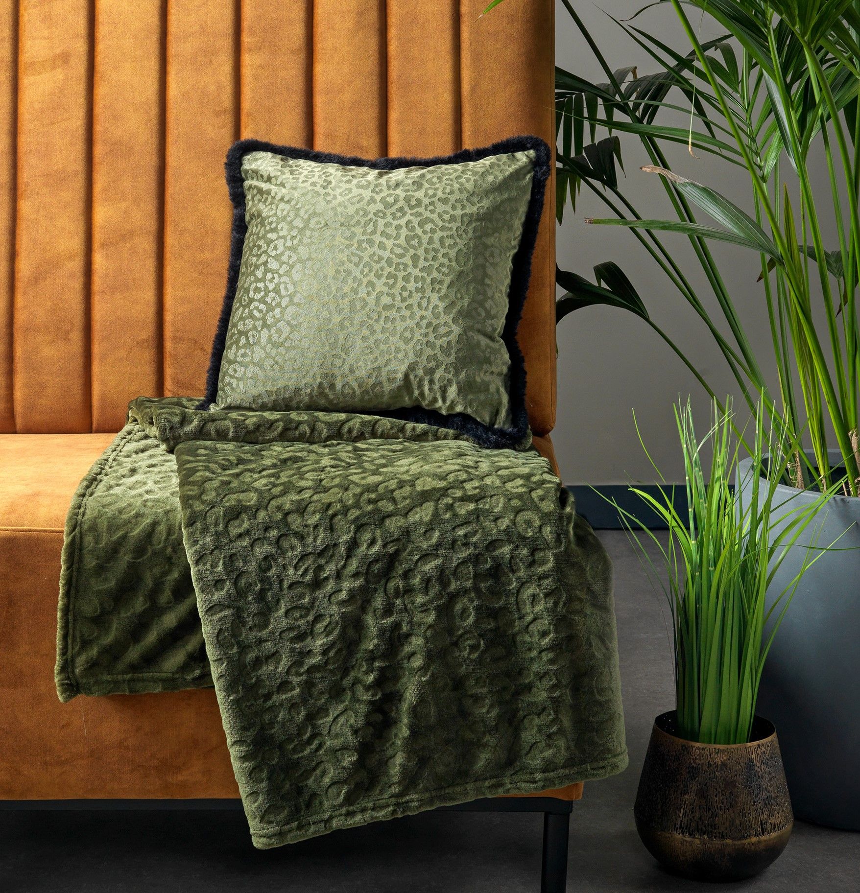Plaid Dutch Decor CHESTER Chive 150x200cm