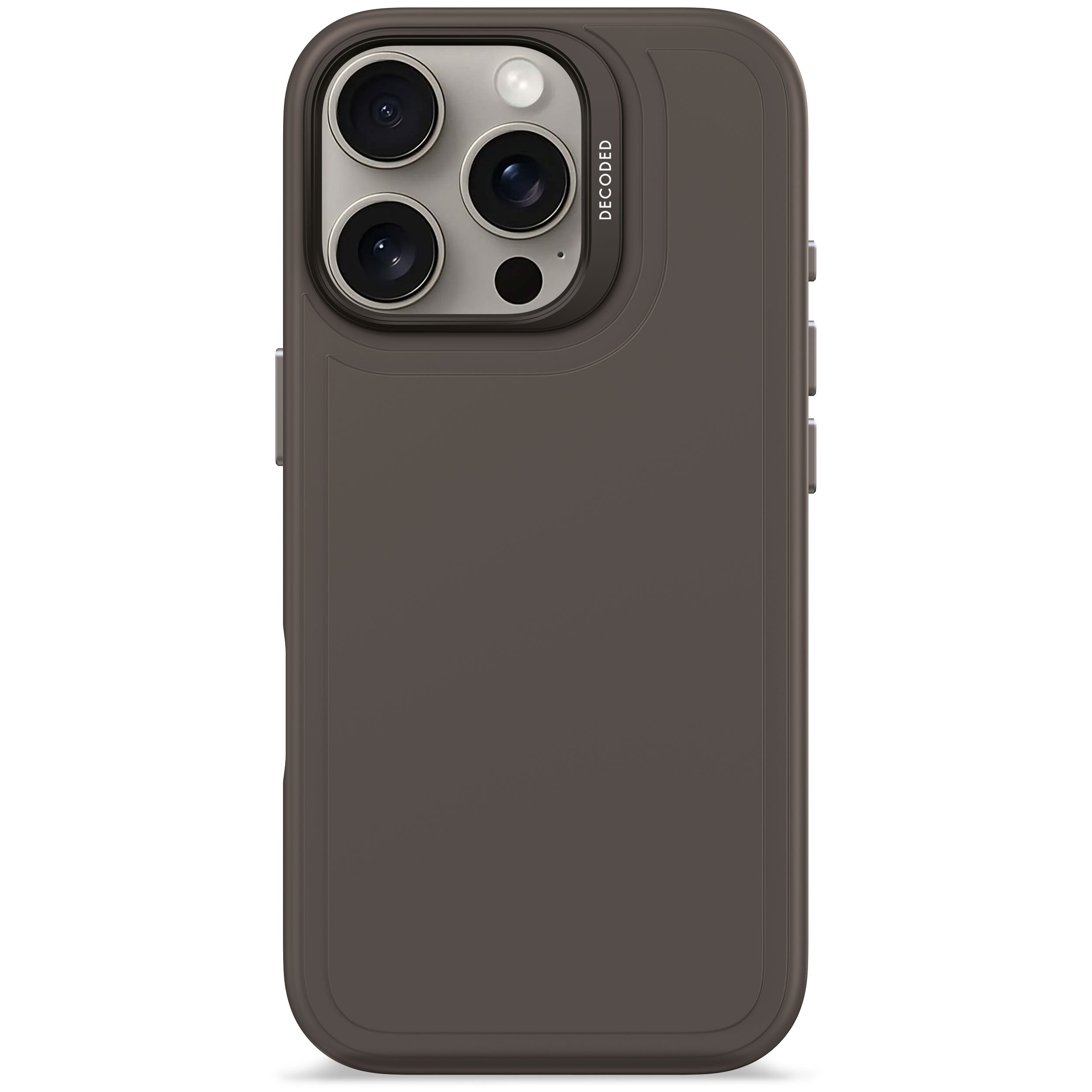 Decoded Silicone Stacks Backcover Apple iPhone 16 Pro Phantom Black