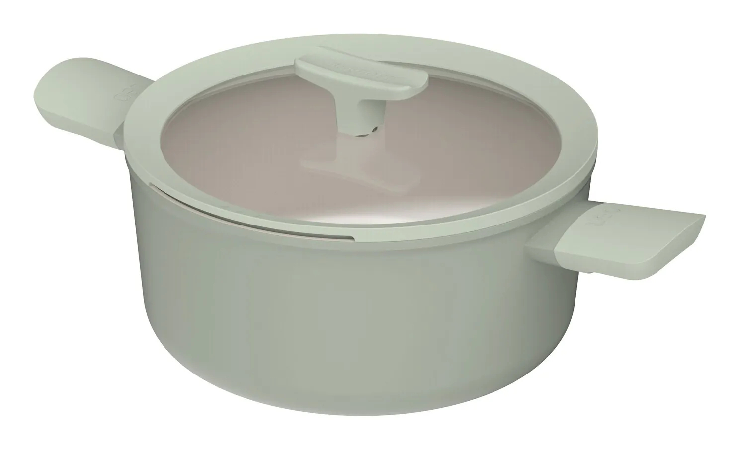 BergHOFF 3950452 steelpan 4,4 l Rond Lichtgroen, Wit