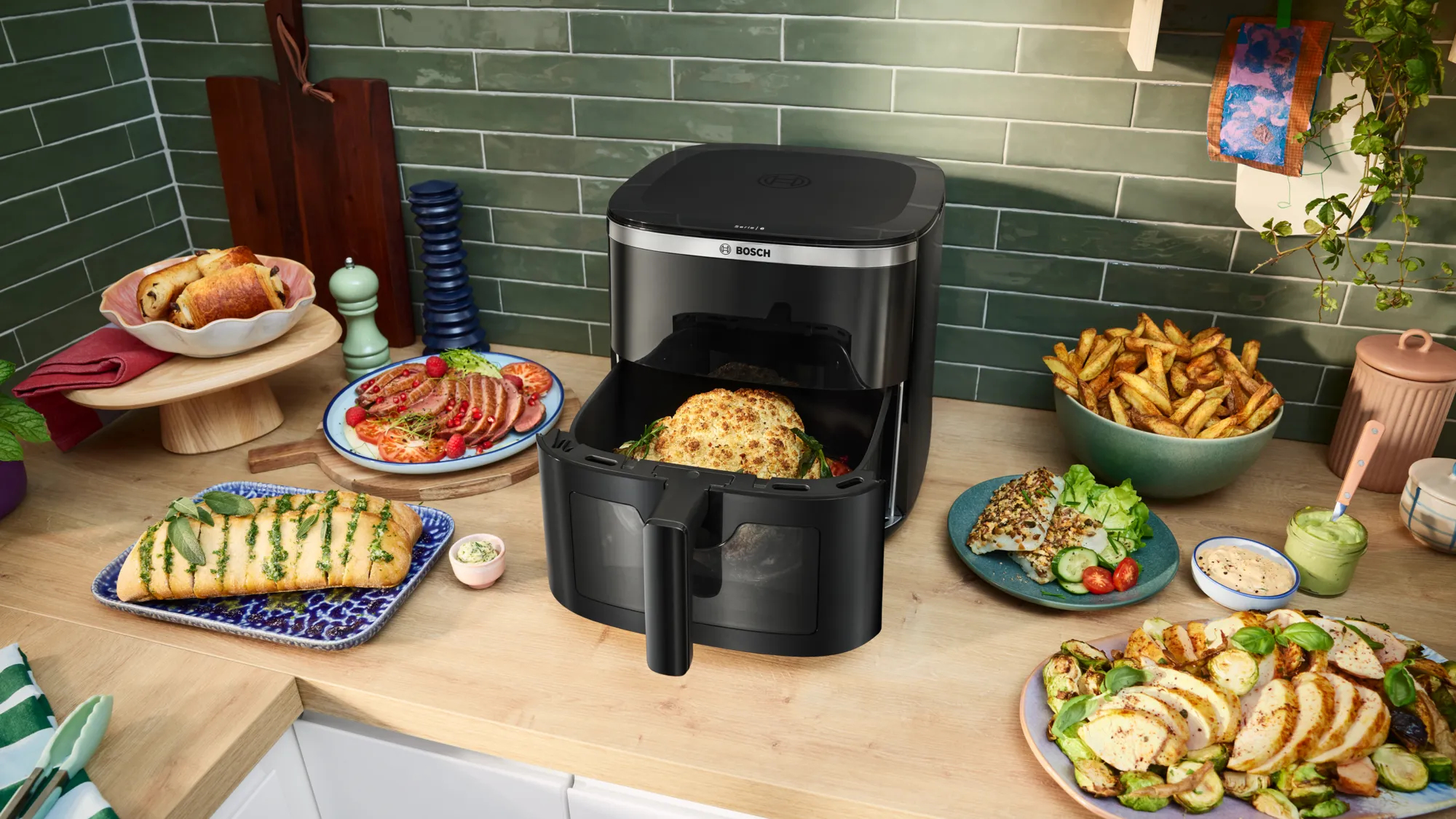 Heteluchtfriteuse BOSCH MAF671B1 Serie 6 / 7,2L / kijkvenster