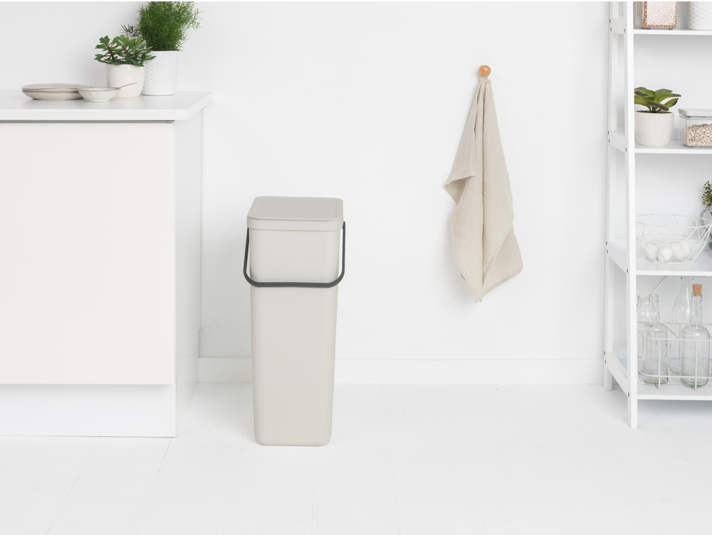 Brabantia Sort & Go 40 L Rectangulaire Plastique Gris clair