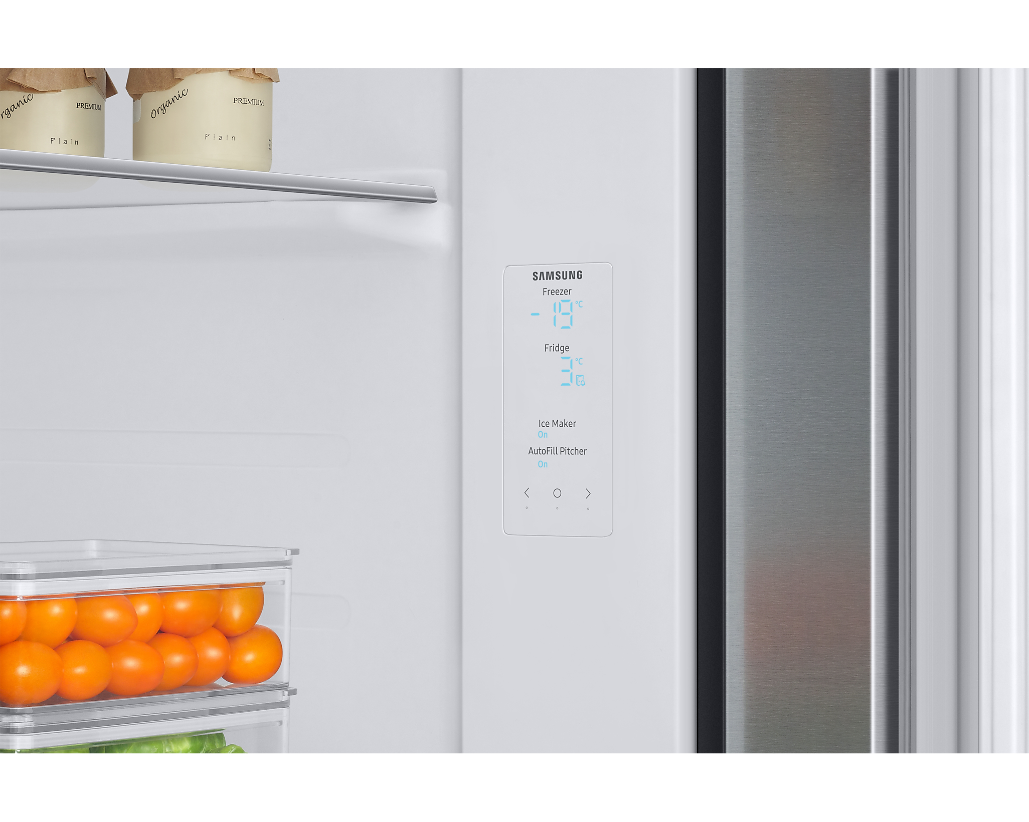Side-by-side SAMSUNG RH69B8031B1 / 178cm / 403/242L / E