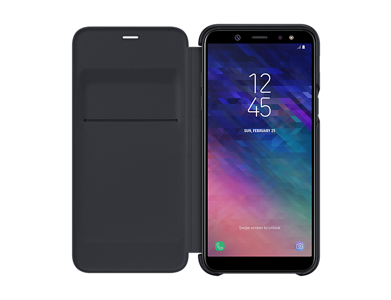Sac (TEL) Samsung Samsung A6 2017 Wallet Cover Black
