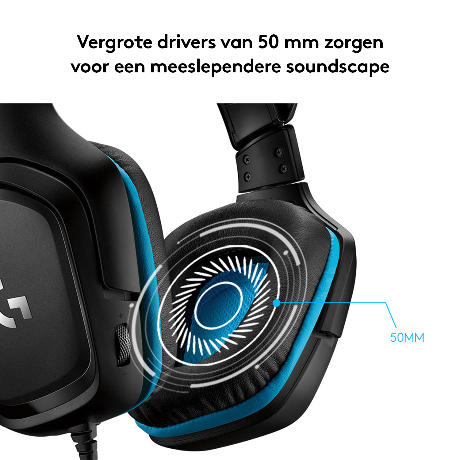 LOGITECH G432 GAMING HEADSET LEATHERATTE