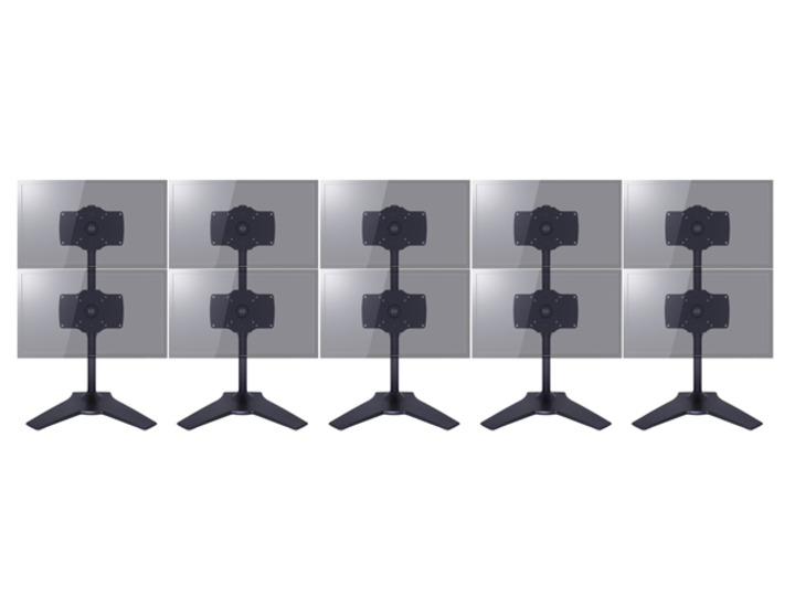 Monitorsteun MULTIBRACKETS dual stand zwart