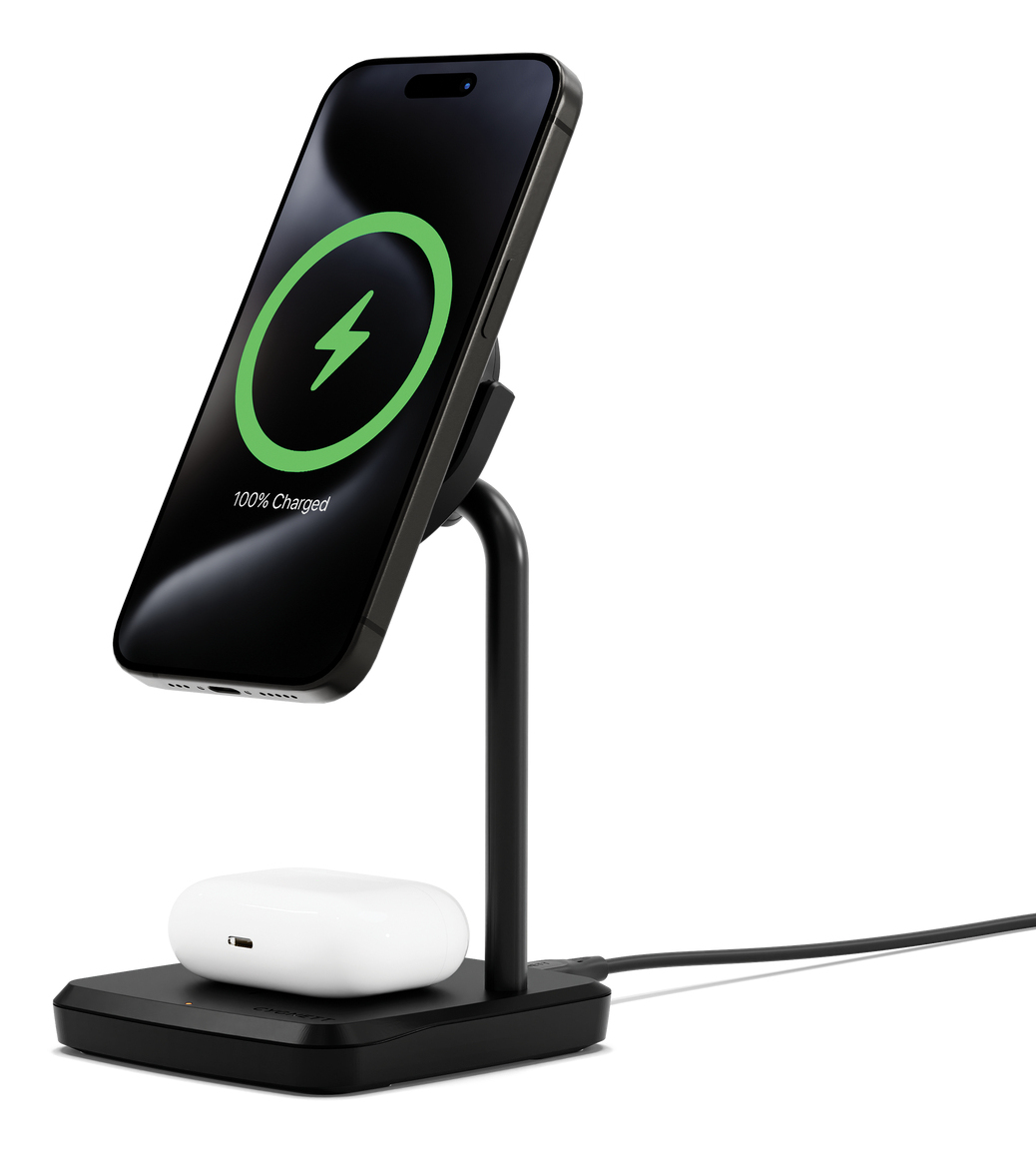 Cygnett Qi2 2 in 1 Chargebase Black