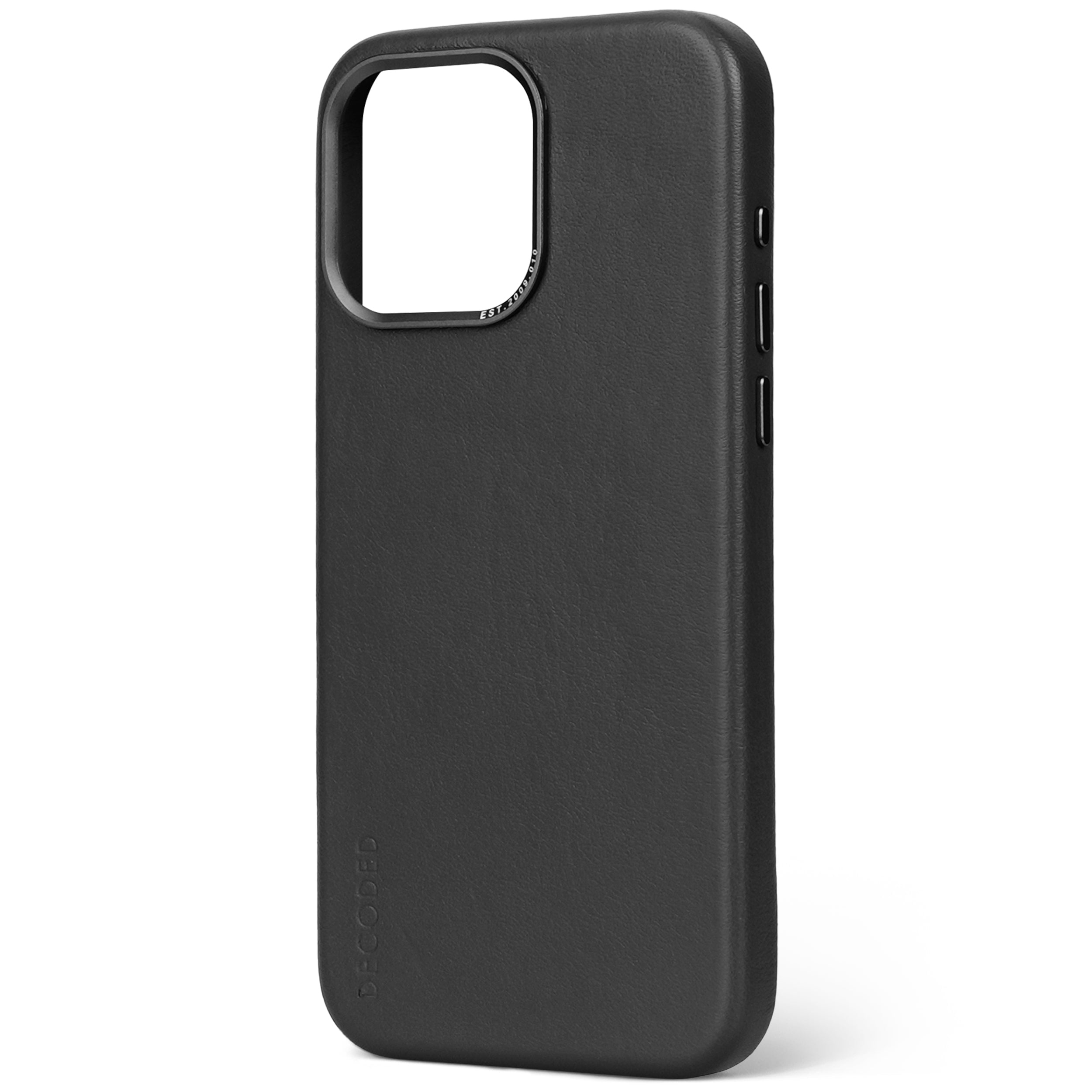 Tas DECODED Leather Backcover iPhone 15 Pro Max Black