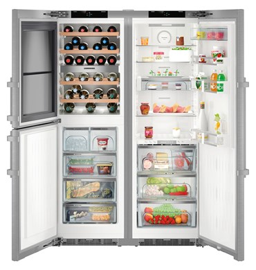 Liebherr SBSes 8486 PremiumPlus frigo américain Pose libre 645 L Acier inoxydable