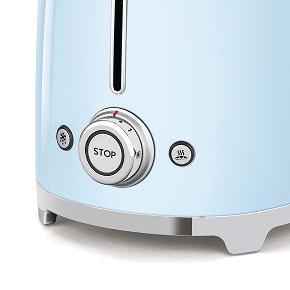 Smeg grille-pain bleu pastel TSF02PBEU