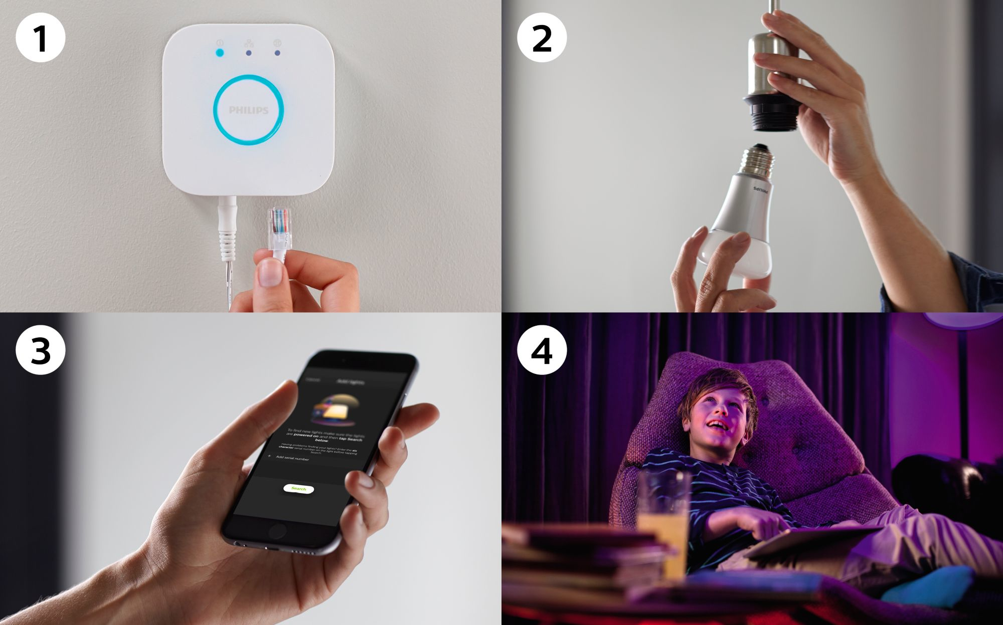 Starterkit PHILIPS HUE White Color Ambiance GU10 x3 + Bridge