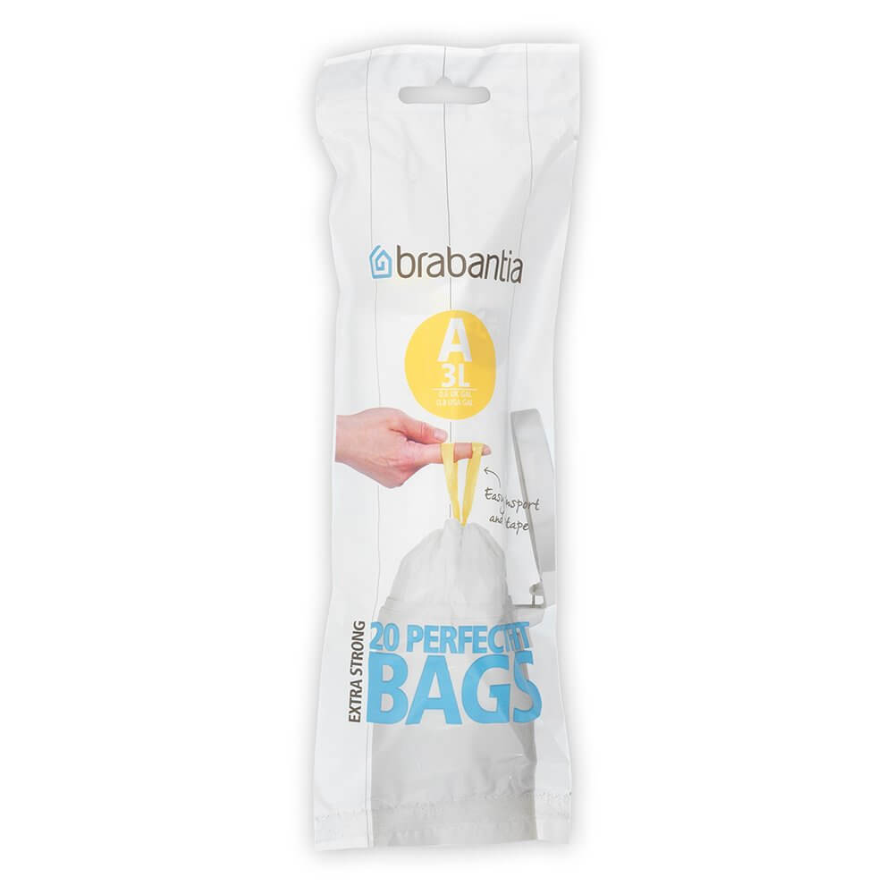 Afvalzak BRABANTIA 311727 PerfectFit A / 3L / 20pcs