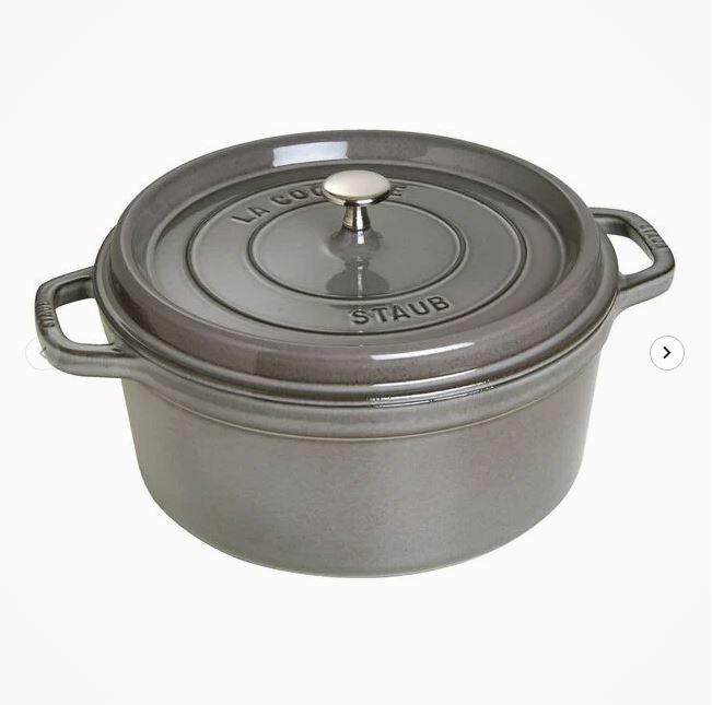 Staub ronde cocotte 28cm grijs 1102818