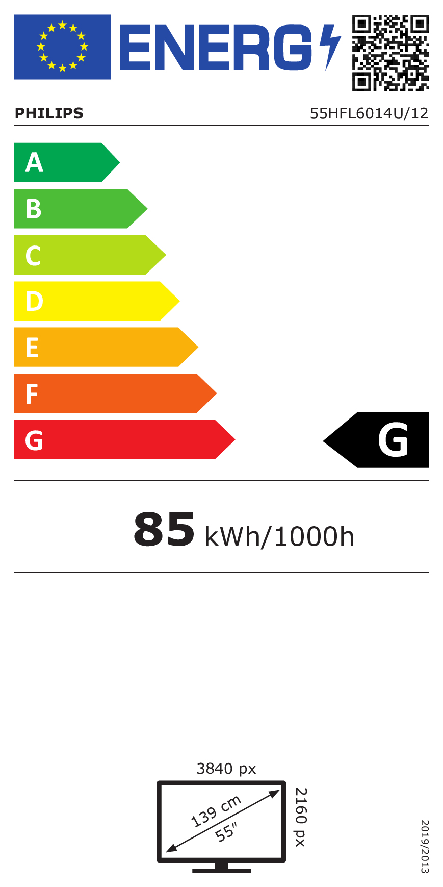 Philips 55HFL6014U/12 tv 139,7 cm (55") 4K Ultra HD Smart TV Wifi Zilver 350 cd/m²