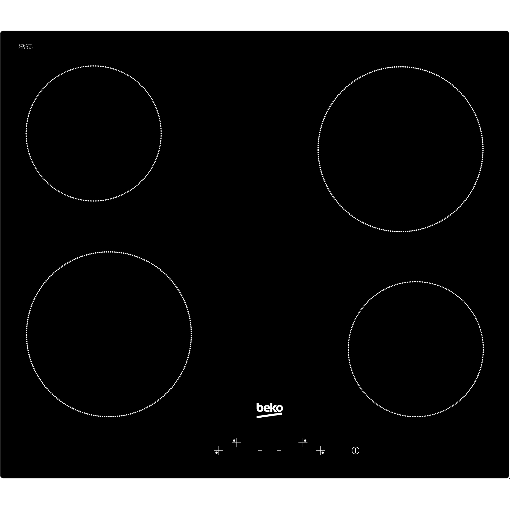 Kookplaat BI BEKO HIC64400E / Vitrokeramisch / 60cm