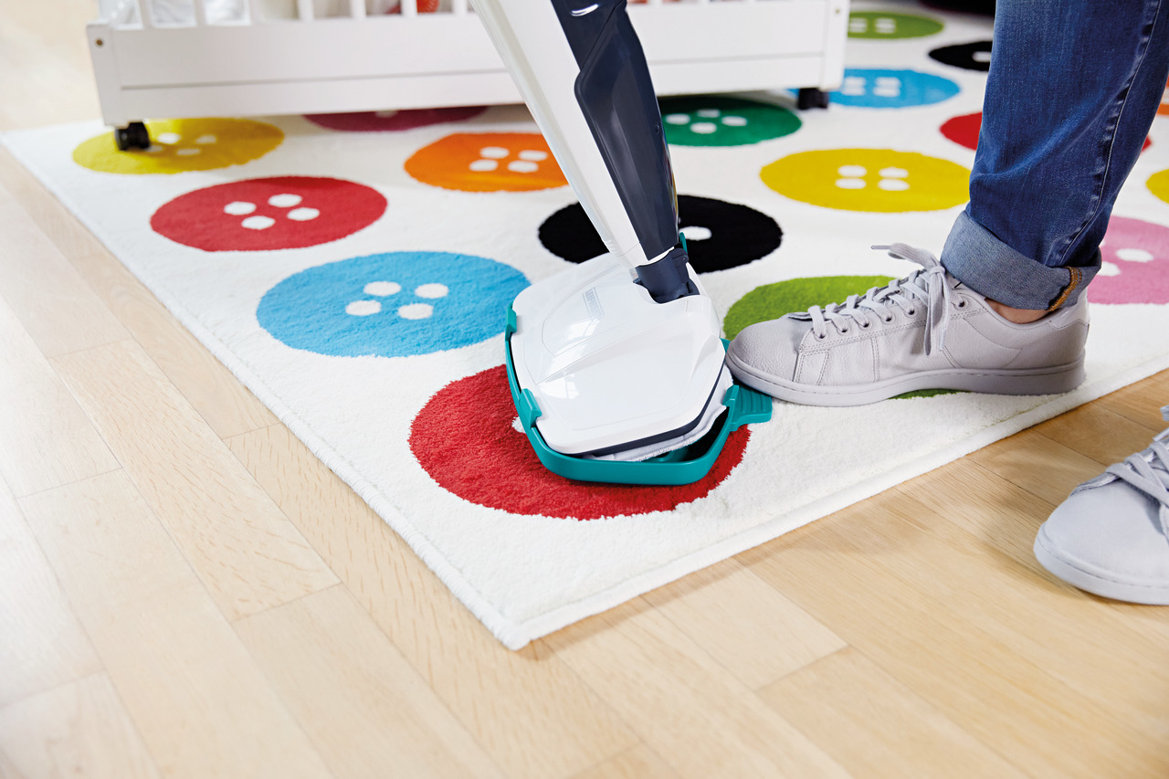 Leifheit CleanTenso Steam mop 0,55 L 1200 W Turquoise, Blanc