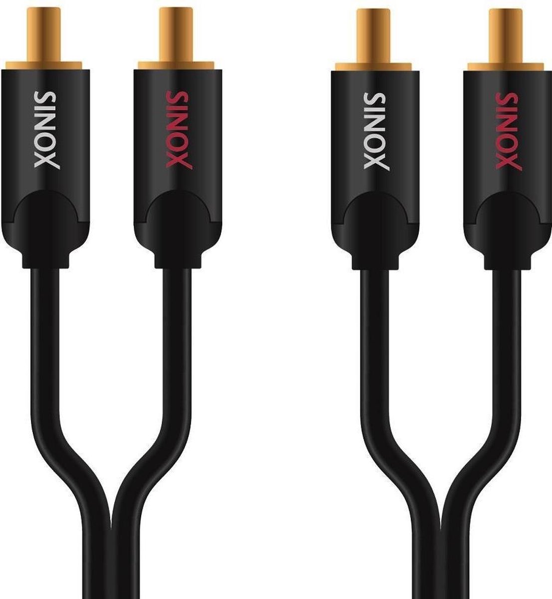 SHD3562 SINOX Aansluitkabel 2xRCA 1,5 mtr.