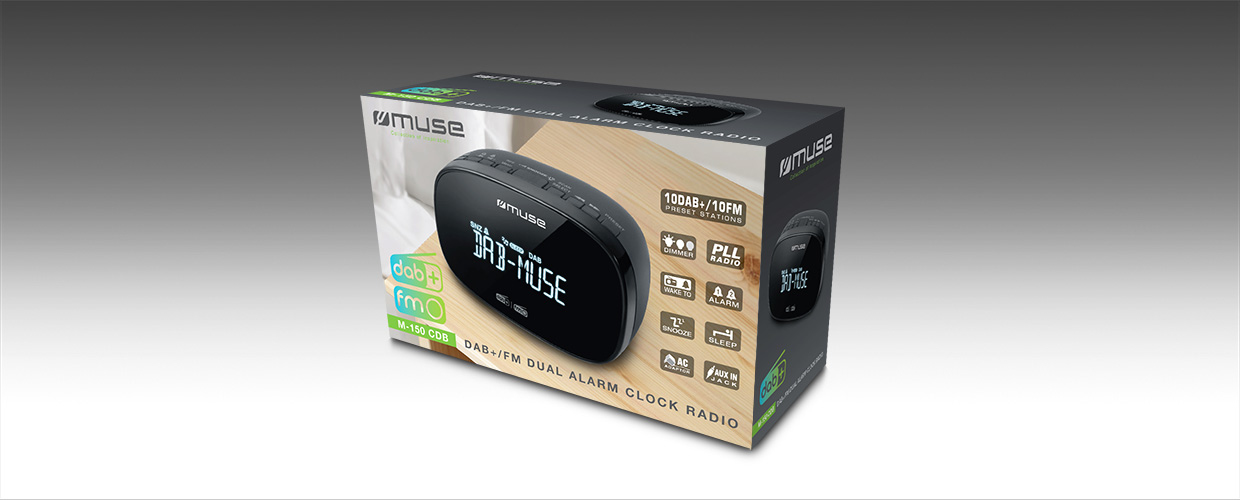 Muse clock radio dab+ M150CDB