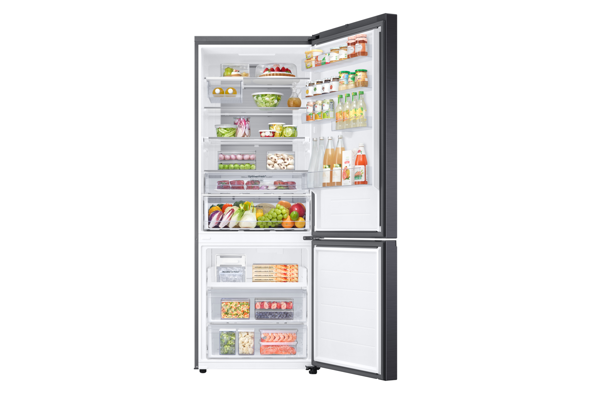 Combi-koelkast SAMSUNG RB53DG706AB1/EF / 203cm / 370L +168L / A / zwart inox