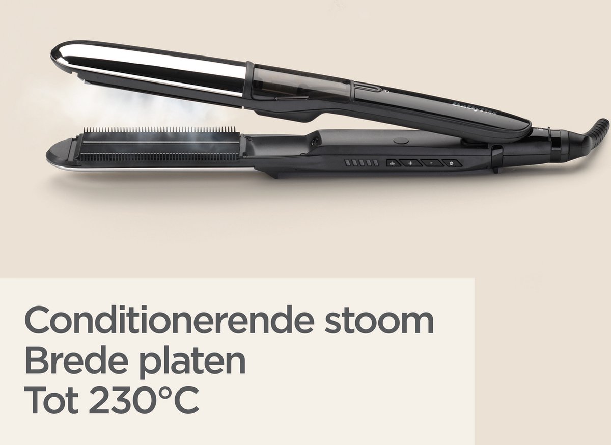 Stijltang BABYLISS ST496E Steam Shine